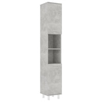 Thumbnail for Badezimmerschrank Betongrau 30x30x179 cm Holzwerkstoff