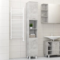 Thumbnail for Badezimmerschrank Betongrau 30x30x179 cm Holzwerkstoff