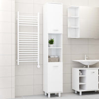 Thumbnail for Badezimmerschrank Hochglanz-Weiß 30x30x179 cm Holzwerkstoff