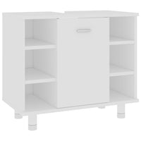 Thumbnail for Badezimmerschrank Weiß 60x32x53,5 cm Holzwerkstoff
