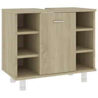 Thumbnail for Badezimmerschrank Sonoma-Eiche 60x32x53,5 cm Holzwerkstoff