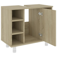 Thumbnail for Badezimmerschrank Sonoma-Eiche 60x32x53,5 cm Holzwerkstoff