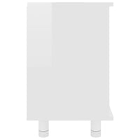 Thumbnail for Badezimmerschrank Hochglanz-Weiß 60x32x53,5 cm Holzwerkstoff