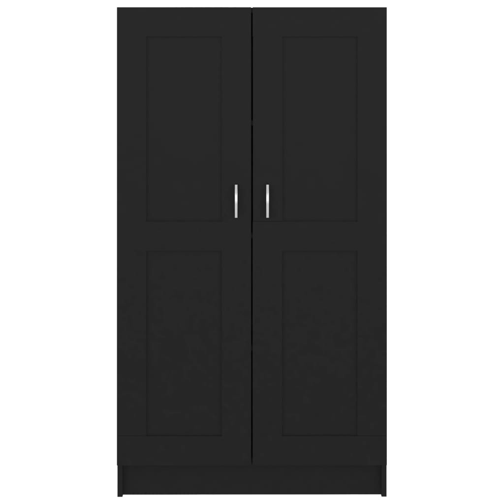 Bücherregal Schwarz 82,5x30,5x150 cm Holzwerkstoff