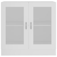 Thumbnail for Vitrinenschrank Weiß 82,5x30,5x80 cm Holzwerkstoff