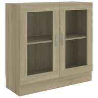 Thumbnail for Vitrinenschrank Sonoma-Eiche 82,5x30,5x80 cm Holzwerkstoff