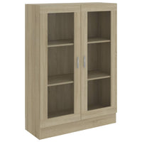 Thumbnail for Vitrinenschrank Sonoma-Eiche 82,5x30,5x115 cm Holzwerkstoff