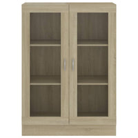 Thumbnail for Vitrinenschrank Sonoma-Eiche 82,5x30,5x115 cm Holzwerkstoff