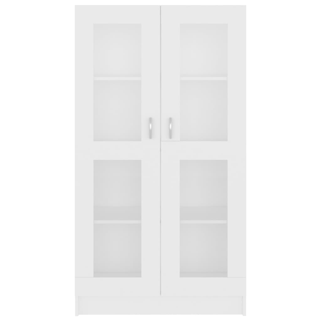 Vitrinenschrank Weiß 82,5x30,5x150 cm Spanplatte