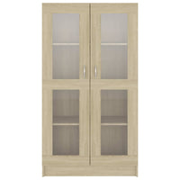 Thumbnail for Vitrinenschrank Sonoma-Eiche 82,5x30,5x150 cm Holzwerkstoff