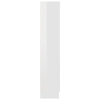 Thumbnail for Vitrinenschrank Hochglanz-Weiß 82,5x30,5x150 cm Spanplatte