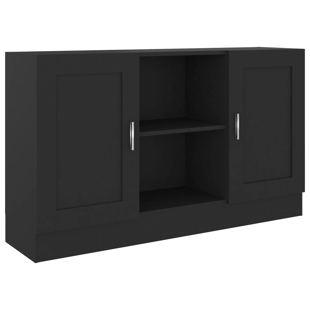 Sideboard Schwarz 120x30,5x70 cm Spanplatte