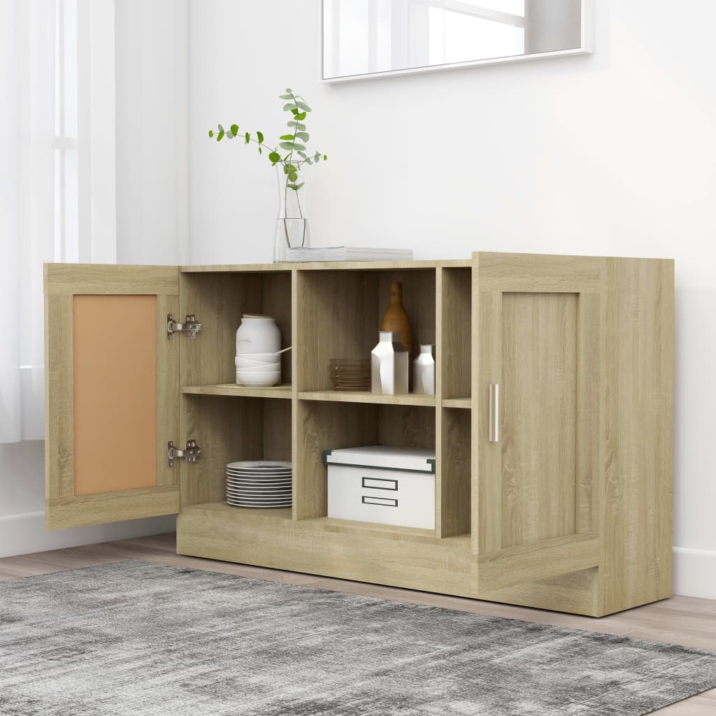 Sideboard Sonoma-Eiche 120x30,5x70 cm Spanplatte
