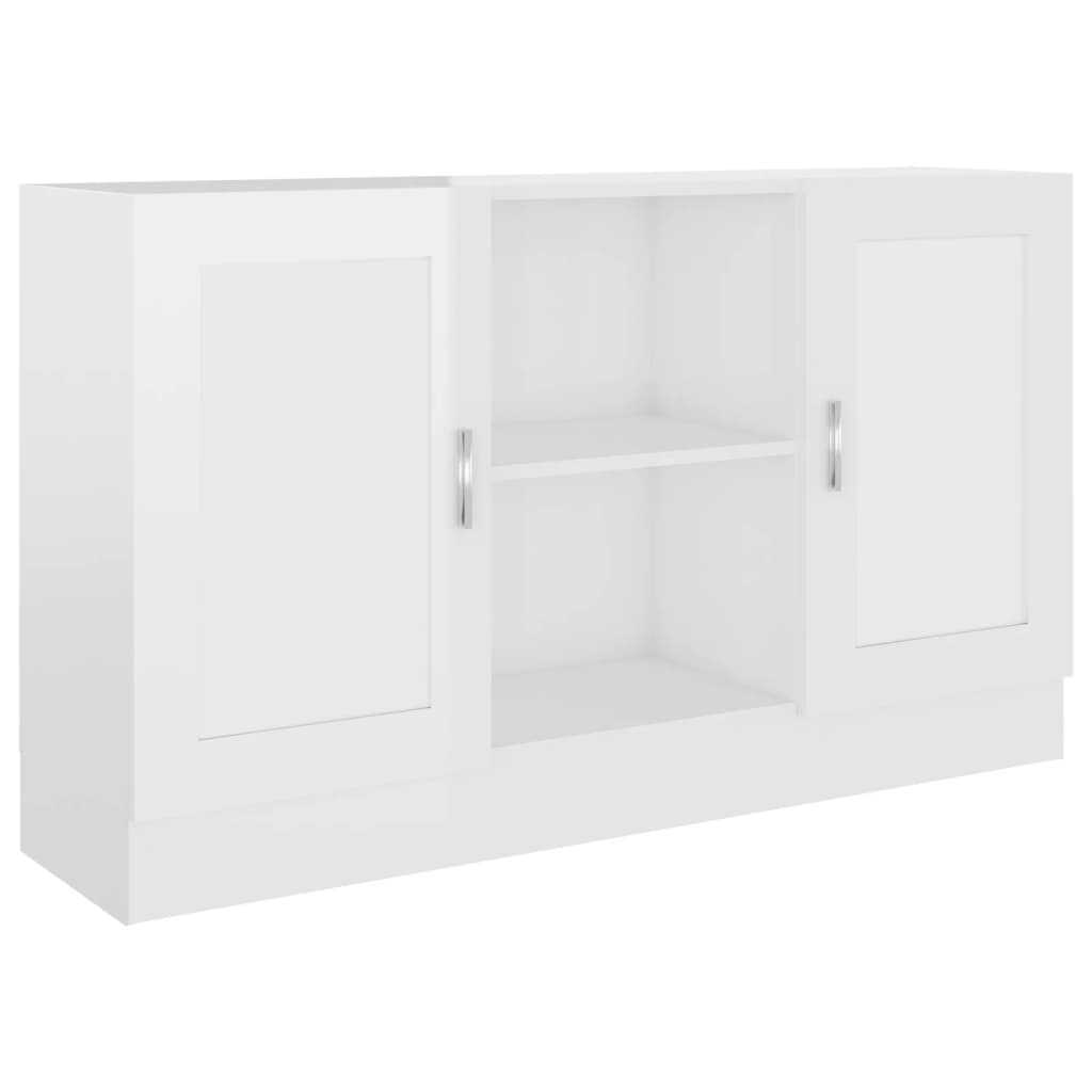 Sideboard Hochglanz-Weiß 120x30,5x70 cm Holzwerkstoff