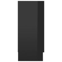 Thumbnail for Vitrinenschrank Hochglanz-Schwarz 120x30,5x70 cm Spanplatte