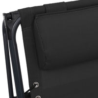 Thumbnail for Klappbare Liegestühle 2 Stk. Textilene Schwarz