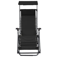 Thumbnail for Klappbare Liegestühle 2 Stk. Textilene Schwarz