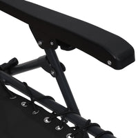 Thumbnail for Klappbare Liegestühle 2 Stk. Textilene Schwarz