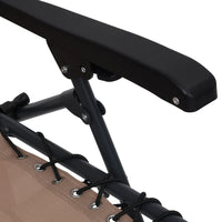 Thumbnail for Klappbare Liegestühle 2 Stk. Textilene Taupe