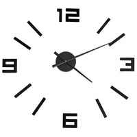 Thumbnail for 3D-Wanduhr Modernes Design Schwarz 100 cm XXL