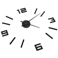 Thumbnail for 3D-Wanduhr Modernes Design Schwarz 100 cm XXL