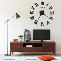 Thumbnail for 3D-Wanduhr Modernes Design Schwarz 100 cm XXL