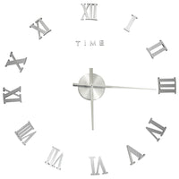 Thumbnail for 3D-Wanduhr Modernes Design Silbern 100 cm XXL