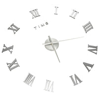 Thumbnail for 3D-Wanduhr Modernes Design Silbern 100 cm XXL