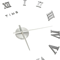 Thumbnail for 3D-Wanduhr Modernes Design Silbern 100 cm XXL