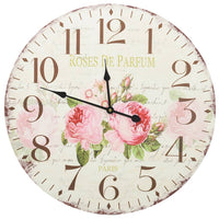 Thumbnail for Vintage Wanduhr Blumen 60 cm