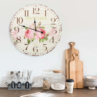 Thumbnail for Vintage Wanduhr Blumen 60 cm