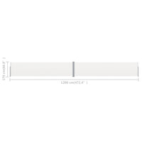 Thumbnail for Ausziehbare Seitenmarkise 170x1200 cm Creme