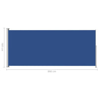 Thumbnail for Seitenmarkise Ausziehbar 180x500 cm Blau