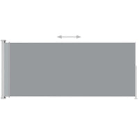Thumbnail for Seitenmarkise Ausziehbar 200x500 cm Grau