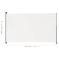Thumbnail for Seitenmarkise Ausziehbar 220x300 cm Creme