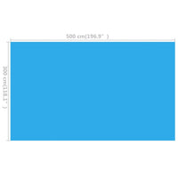 Thumbnail for Rechteckige Poolabdeckung 500x300 cm PE Blau