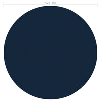 Thumbnail for Treibende Pool-Solarplane PE 527 cm Schwarz und Blau