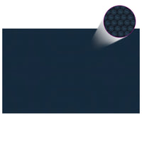 Thumbnail for Treibende Pool-Solarplane PE 260x160 cm Schwarz und Blau