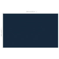 Thumbnail for Treibende Pool-Solarplane PE 260x160 cm Schwarz und Blau