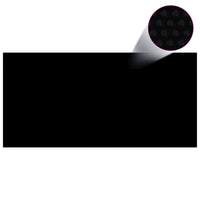 Thumbnail for Treibende Pool-Solarplane PE 450x220 cm Schwarz und Blau