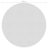 Thumbnail for Treibende Pool-Solarplane PE 250 cm Grau