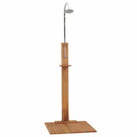 Thumbnail for Gartendusche 75x75x210 cm Massivholz Teak