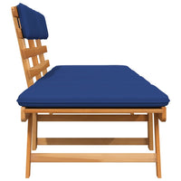 Thumbnail for Gartenbank mit Auflagen 2-in-1 190 cm Massivholz Akazie