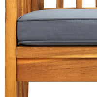 Thumbnail for Garten-Essstühle 2 Stk. mit Kissen Massivholz Akazie