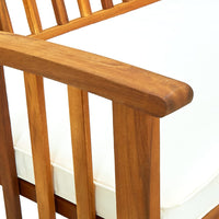 Thumbnail for Gartenbank mit Kissen 119 cm Massivholz Akazie