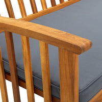 Thumbnail for Gartenbank mit Kissen 119 cm Massivholz Akazie