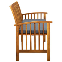 Thumbnail for Gartenbank mit Kissen 147 cm Massivholz Akazie