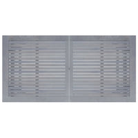 Thumbnail for Garten-Esstisch Grau 140x70x73,5 cm Akazie Massivholz