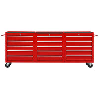 Thumbnail for Werkzeugwagen mit 15 Schubladen Stahl Rot
