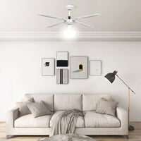 Thumbnail for Deckenventilator mit Lampe 106 cm Weiß
